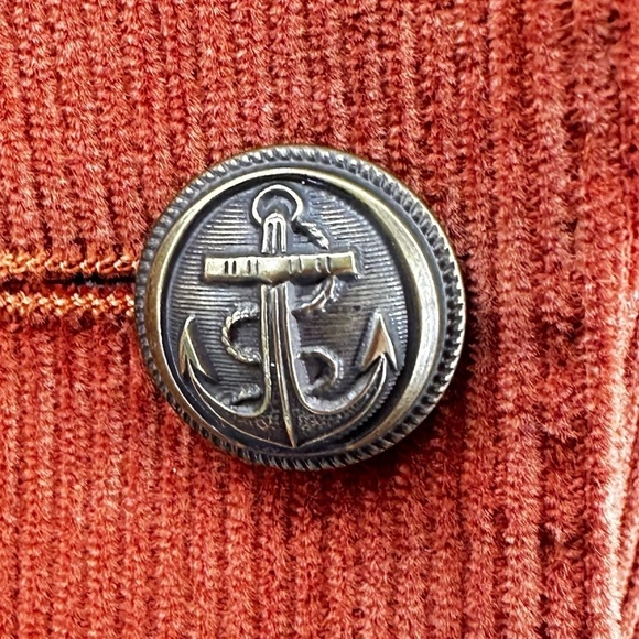 NEW Guideboat Co. Rook & Raven Corduroy Blazer Jacket Pumpkin Orange Size 2 - Picture 12 of 12